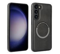 Funda de carga inalámbrica magnética delgada para Samsung Galaxy S25 FE, funda híbrida delgada con anillo magnético para cargador inalámbrico, soporte magnético para coche y cartera, funda protectora