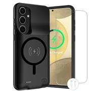 Funda de carga inalámbrica para Galaxy S24 Plus, funda de carga portátil recargable mejorada de 12000 mAh compatible con Galaxy S24 Plus 5G (6.7 pulgadas) con cargador de batería extendida Carplay