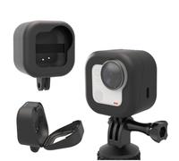 Funda de carga magnética portátil para Insta360 GO Ultra, cargador rápido de 1000 mAh, adaptador de montaje de carga con accesorios de cable de carga USB-C (negro)