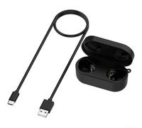 Funda de carga portátil para auriculares Panasonic Technics Az80, reemplazo de material ABS para caja de batería, almacenamiento compacto para auriculares inalámbricos, color negro