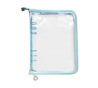 Funda De Carpeta Planificador,Protector Transparente De PVC Con Cremallera Para 6 Anillos | 25x18 Cm Funda Para Carcasa De Diario,Para Escuela, Negocios, Estudio, Hogar, Viaje Y Boda