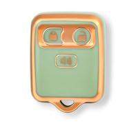 Funda De Cobertura Coche TPU 3 Botones para Ford F150 F250 F350 E150 E250 E350 para Escape para Expedición para Explorer para Ranger Funda Llave(Green Gold)