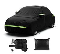 Funda de coche compatible con VW Beetle 1998-2023, cubierta impermeable | Funda impermeable de 6 capas para cochera completa con forro de algodón y puerta con cremallera para nieve, sol, lluvia