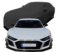 Funda de Coche Elastica Personalizada para Audi R8 GT V10（620hp） 2021 2022 2023 2024 2025 2026, Transpirable Stretch Suave Polvo Proteccion Cubierta Coche,Black