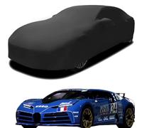 Funda de Coche Elastica Personalizada para Bugatti Centodieci, Transpirable Stretch Suave Polvo Proteccion Cubierta Coche,Black