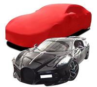 Funda de Coche Elastica Personalizada para Bugatti La Voiture Noire Casual Shooting, Transpirable Stretch Suave Polvo Anti-UV Proteccion Cubierta Coche,Red