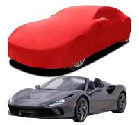 Funda de Coche Elastica Personalizada para Ferrari F8 Spider, Transpirable Stretch Suave Polvo Proteccion Cubierta Coche,Red