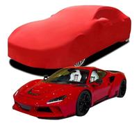 Funda de Coche Elastica Personalizada para Ferrari F8 Tributo NOVITEC N-Largo, Transpirable Stretch Suave Polvo Proteccion Cubierta Coche,Red