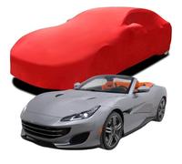 Funda de Coche Elastica Personalizada para Ferrari Portofino, Transpirable Stretch Suave Polvo Proteccion Cubierta Coche,Red