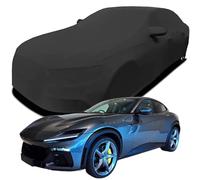 Funda de Coche Elastica Personalizada para Ferrari Purosangue, Transpirable Stretch Suave Polvo Proteccion Cubierta Coche,Black