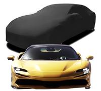Funda de Coche Elastica Personalizada para Ferrari SF90 Spider, Transpirable Stretch Suave Polvo Proteccion Cubierta Coche,Black