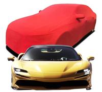 Funda de Coche Elastica Personalizada para Ferrari SF90 Spider, Transpirable Stretch Suave Polvo Proteccion Cubierta Coche,Red