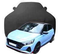 Funda de Coche Elastica Personalizada para Hyundai i20N 2022 2023 2024 2025 2026, Transpirable Stretch Suave Polvo Proteccion Cubierta Coche,Black