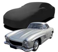 Funda de Coche Elastica Personalizada para Mercedes Benz 300SL Gullwing, Transpirable Stretch Suave Polvo Proteccion Cubierta Coche,Black
