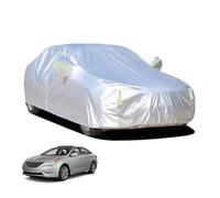 Funda de Coche Impermeable para Sonata YF LF Saloon 2010-2019 Todo Clima Cubierta Completa A Prueba de Polvo,Nieve y Sol Protección UV Invierno al Aire Libre(Silver)
