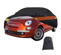 Funda de Coche para Fiat 500 500C 500E Abarth 500 2007-2024, 6 Capas Impermeables para Todo Tipo de Clima, protección contra el Sol, Nieve, Lluvia, Polvo, Cubierta
