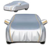 Funda de coche para Mercedes CLE Coupe 220d 2024-2025,Cubierta para Carro Exterior Impermeable A Prueba De Polvo Anti-rasguños A Prueba De Viento Lona Protectora Auto con Cremallera En La Puerta(Silve