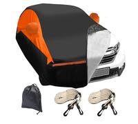 Funda de Coche para Toyota Yaris Cross 2020-2024, Cubierta Completa de cochera para automóvil, Lona para automóvil con Puerta con Cremallera, Correas Resistentes al Viento, Impermeable
