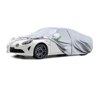 Funda de Coche Reemplazo para Alpine A110 2017-2025, Impermeable Plata Cubierta de Garaje Completa con Puerta con Cremallera para Nieve, Lluvia y Protección contra Todo Tipo de Clima