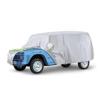 Funda de Coche Reemplazo para Citroen Mehari 1968-1988, Impermeable Plata Cubierta de Garaje Completa con Puerta con Cremallera para Nieve, Lluvia y Protección contra Todo Tipo de Clima