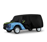 Funda de Coche Reemplazo para Citroen Mehari 1968-1988, Negra Garaje | Impermeable Completa Cubierta con Puerta con Cremallera para Nieve, Lluvia y Protección Contra Todo Tipo de Clima