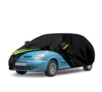 Funda de Coche Reemplazo para Citroen Xsara Picasso 1999-2010, Impermeable Negra Cubierta de Garaje Completa con Puerta con Cremallera para Nieve, Lluvia y Protección contra Todo Tipo de Clima