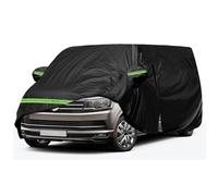 Funda de Coche Reemplazo para VW T5 T6 LWB Transporter, Impermeable Negra Cubierta de Garaje Completa con Puerta con Cremallera para Nieve, Lluvia y Protección contra Todo Tipo de Clima