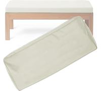 Funda De Cojín Antideslizante Extraíble Y Lavable para Banco De Exterior E Interior, Cubierta Protectora De Asiento Resbaladiza con Tira De Sujeción(Beige,165x45x10cm/65x18x4in)