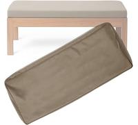 Funda De Cojín Antideslizante Extraíble Y Lavable para Banco De Exterior E Interior, Cubierta Protectora De Asiento Resbaladiza con Tira De Sujeción(Brown 2,100x55x10cm/39x22x4in)