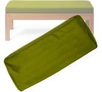 Funda De Cojín Antideslizante Extraíble Y Lavable para Banco De Exterior E Interior, Cubierta Protectora De Asiento Resbaladiza con Tira De Sujeción(Green2,115x55x10cm/45x22x4in)