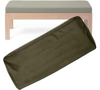 Funda De Cojín Antideslizante Extraíble Y Lavable para Banco De Exterior E Interior, Cubierta Protectora De Asiento Resbaladiza con Tira De Sujeción(Green1,180x55x10cm/71x22x4in)