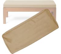 Funda De Cojín Antideslizante Extraíble Y Lavable para Banco De Exterior E Interior, Cubierta Protectora De Asiento Resbaladiza con Tira De Sujeción(Brown 1,140x45x10cm/55x18x4in)