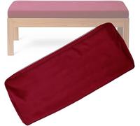 Funda De Cojín Antideslizante Extraíble Y Lavable para Banco De Exterior E Interior, Cubierta Protectora De Asiento Resbaladiza con Tira De Sujeción(Red,80x45x10cm/31.5x18x4in)