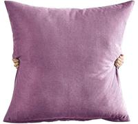 Funda de Cojín Cuadrado 50x50 60x60 70x70 80x80 cm, Cojines para Sofá Extra Grande de Terciopelo, Fundas Decorativas Suaves con Cremallera Invisible para Sillón Cama(Purple,80 x 80 cm)