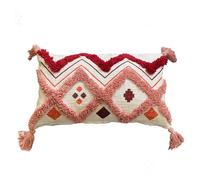 Funda de cojín de algodón hopi 30x50 rojo