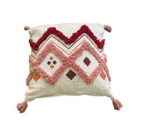 Funda de cojín de algodón hopi 45x45 rojo