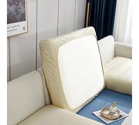 Funda de cojín de Asiento de sofá, impermeable Cuero Artificial Funda de Asiento de Alta Elasticidad, Funda de Asiento de sofá de Sala de Estar, Funda de Muebles Antideslizante y Suave, con Fondo