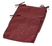 Funda de Cojín de Asiento Exterior Impermeables 4/2/1Piezas, 40x40 50x50 60x60 Cubierta de Cojines de Asiento Patio，para Interior, Exterior，Silla，Jardin,Muebles de Ratán(Date Red,47x40x8cm 2pcs)