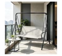 Funda de Cojín de Repuesto para Columpio de Patio Tela Oxford Gruesa 600D Cubierta de Asiento de Columpio Impermeable, Resistente a los Rayos UV para Patio Jardín ,Gray-148×52×52cm