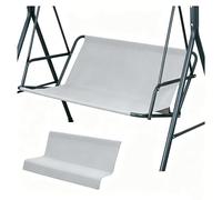 Funda de Cojín de Repuesto para Columpio de Patio Tela Oxford Gruesa 600D Recambio Balancin Jardin Impermeable, Resistente a los Rayos UV para Patio Jardín ,Gray-115×48×48cm