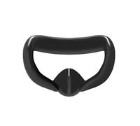 Funda de Cojín Facial para Quest 3 con Protectores de Lentes, Lavable, de Silicona, para Meta Quest3 VR, Color Negro.