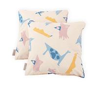 Funda de cojín KraftKids en muchos diseños modernos y bonitos colores a elegir. Zoe´s Dinosaurier auf Beige