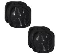 Funda de Cojín para Asiento de Patio Pack de 1/2/4Funda de Cojín de Asiento Sofá Exterior Impermeables Fundas Extraíbles para Interior, Exterior, Patio,Muebles de Ratán(Negro,33x65x10cm(4pcs))