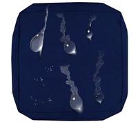 Funda de Cojín para Asiento de Patio Pack de 1/2/4Funda de Cojín de Asiento Sofá Exterior Impermeables Fundas Extraíbles para Interior, Exterior, Patio,Muebles de Ratán(Azul profundo,60x60x10cm(1pc))