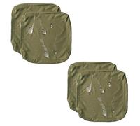 Funda de Cojín para Asiento de Patio Pack de 1/2/4Funda de Cojín de Asiento Sofá Exterior Impermeables Fundas Extraíbles para Interior, Exterior, Patio,Muebles de Ratán(Verde,60x55x10cm(4pcs))
