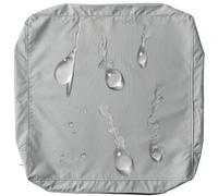 Funda de Cojín para Asiento de Patio Pack de 1/2/4Funda de Cojín de Asiento Sofá Exterior Impermeables Fundas Extraíbles para Interior, Exterior, Patio,Muebles de Ratán(gris claro,50x50x5cm(1pc))