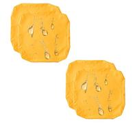 Funda de Cojín para Asiento de Patio Pack de 1/2/4Funda de Cojín de Asiento Sofá Exterior Impermeables Fundas Extraíbles para Interior, Exterior, Patio,Muebles de Ratán(Amarillo,60x60x10cm(4pcs))