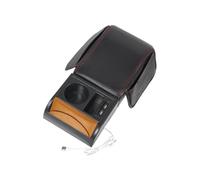 Funda de cojín para reposabrazos de coche, cojín elevador de consola central automotriz con portavasos, almohadilla de refuerzo para reposabrazos, suministros interiores para sedán, remolque