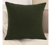 Funda De Cojín Para Sofá 80x80 90x90 50x70 60x80 Throw Cojín Pana Decorativa Con Cremallera | Rectangular & Cuadrado | Fundas De Almohada Para Salón Y Decoración Hogar(Verde oscuro,60x70 cm)