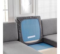 Funda de Cojín para Sofá Impermeable y Ajustable - Antiarañazos, Extensible con Fondo Elástico - GreyB-1-Seater (50-63cm)